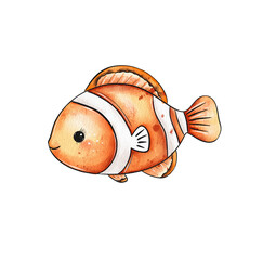 Colorful clownfish swimming happily in a bright underwater habitat during daytime