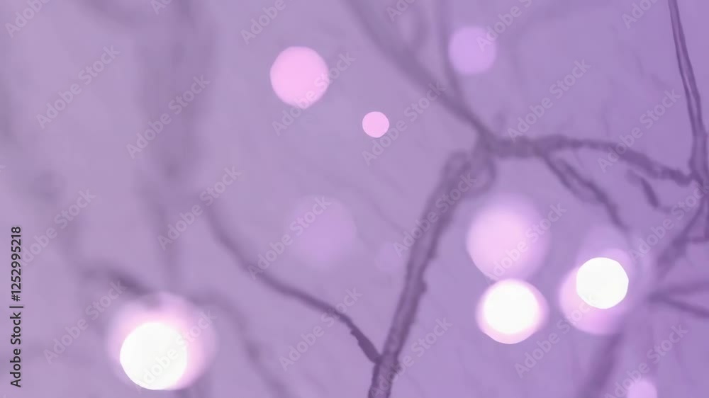 Poster abstract light patterns shimmering on soft purple background