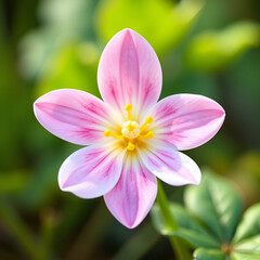 Fototapeta premium pink and white geranium flower