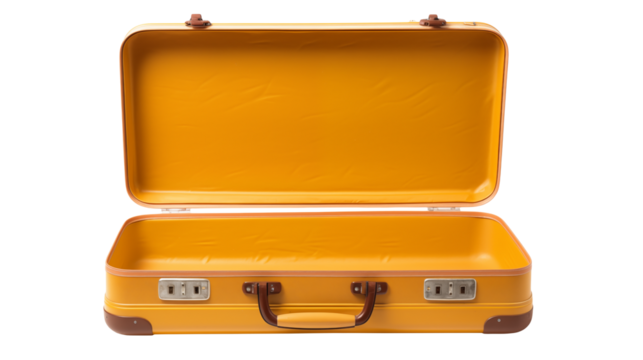 Empty Vintage Suitcase Retro Travel Journey Adventure Nostalgia Open Baggage - Powered by Adobe