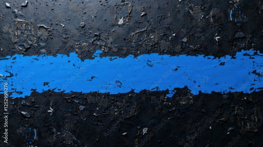 Poster abstract blue and black impasto canvas texture a bold contrast of colors and textures featuring a ce
