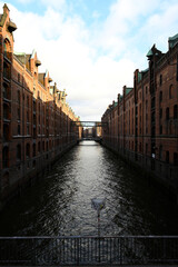 Naklejka premium Warehouses at the Hafencity Hamburg Port, Germany