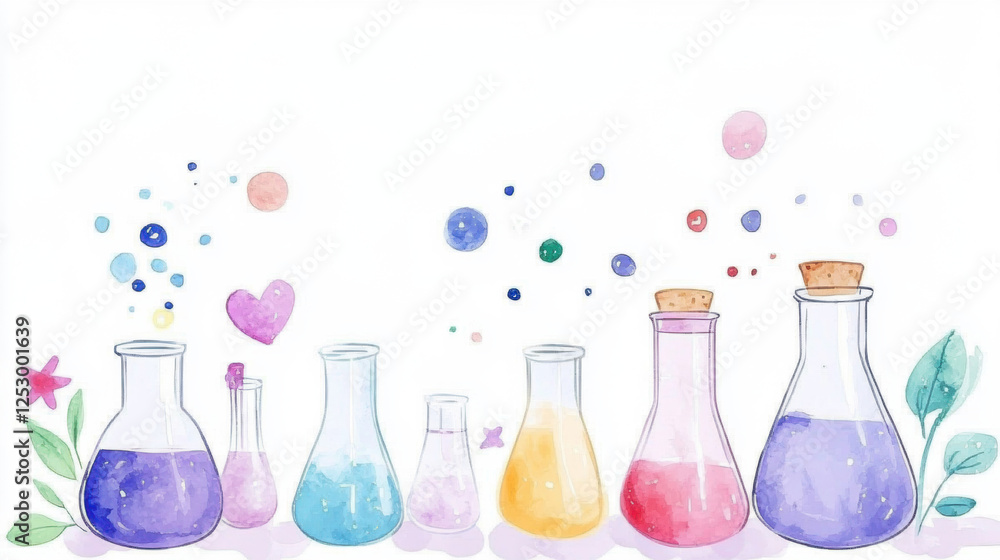 Poster lab laboratory, a scientist conducting a titration experiment in a high-fidelity image.