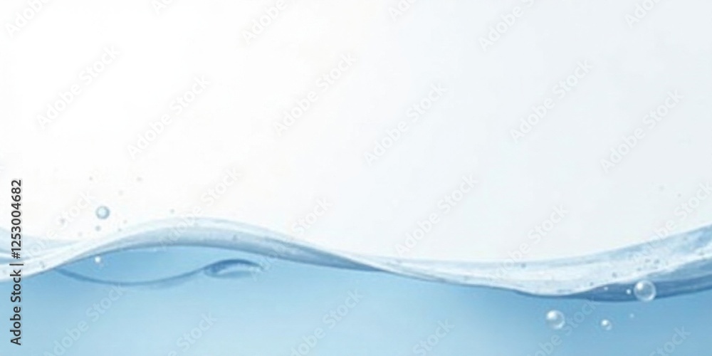 Poster serene flowing water surface with air bubbles a clean and refreshing abstract image of a gentle wave