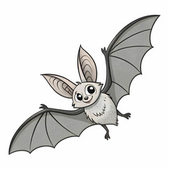animal bat clipart with white background
