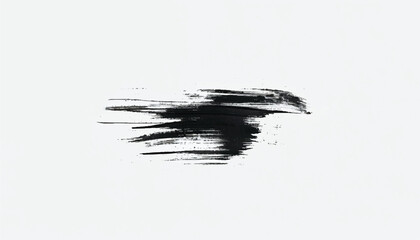 Monochrome texture. Abstract hand drawn brush strokes. Black Brush stroke on white background. Brush stroke and texture.
