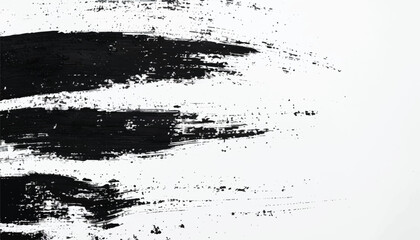 Brush stroke and texture. Black Brush strokes on white Background. Brush strokes texture. Grunge texture. Grunge background. EPS10.