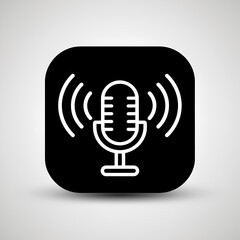 vector microphone icon