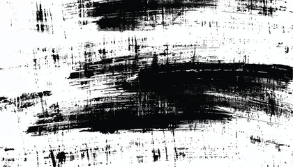 Brush stroke and texture. Black Brush strokes on white Background. Brush strokes texture. Grunge texture. Grunge background. EPS10.