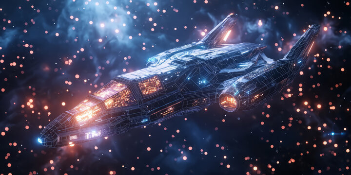 Space station in space , mission , space background