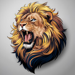 lion head vector