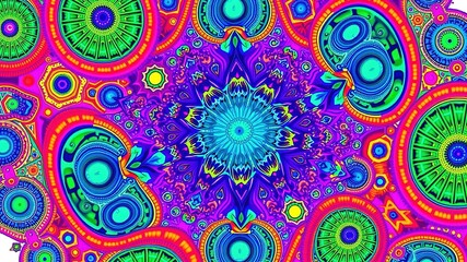 Whimsical Wonderland: Doodles Dance on Patterned Canvas