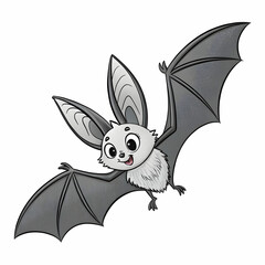 animal bat clipart with white background