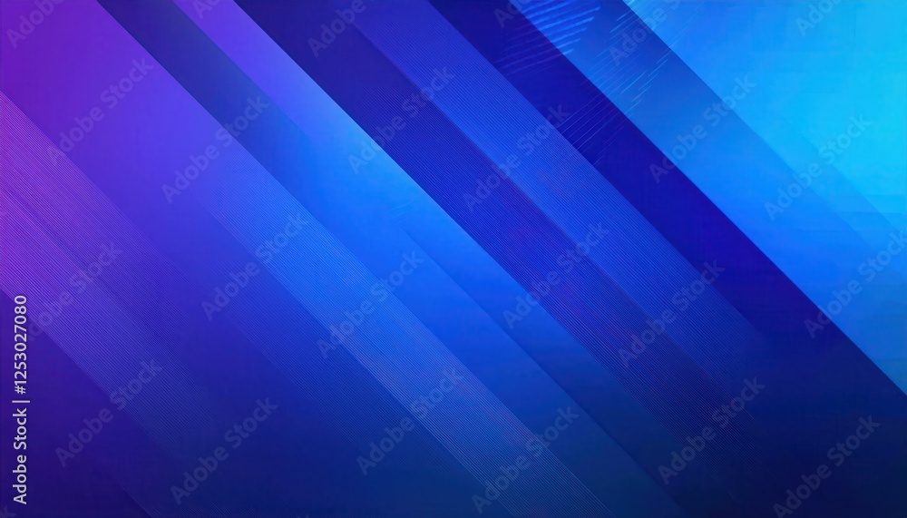 Aufkleber abstract diagonal blue gradient background with layered geometric lines, perfect for modern tech des