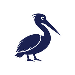 Obraz premium High-Quality Pelican Bird Silhouette Vector for Designers.
