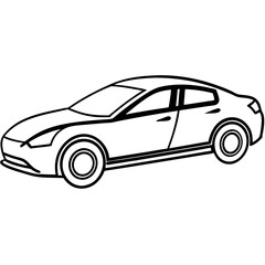 Clean and Minimal EV Line Art Graphic