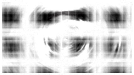 Creative round texture halftone vector template.