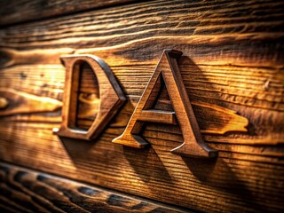 Long Exposure Photo of Greek Letter Lambda Carved in Wood