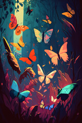 Butterfly Animal Portrait Painting Wildlife Outdoors Adventure