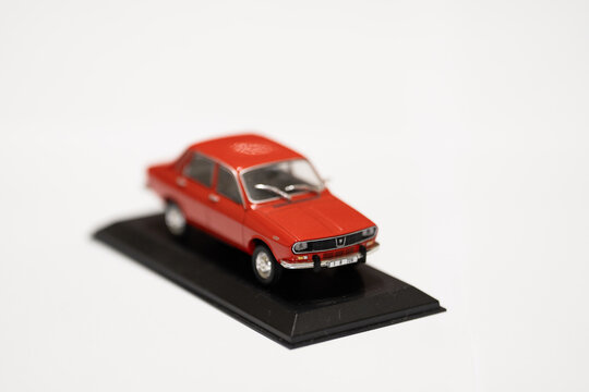 Bucharest Romania 9 February 2025 Dacia 1300  is a medium-sized family car based on the Renault 12 that was built during the Cold War by Romanian auto maker Dacia. model car for collectors.