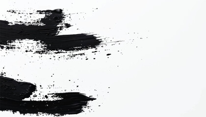 Black ink paint stroke background. Brush paint stroke background. Vector black paint  ink brush stroke  brush or texture. Grunge texture for background.