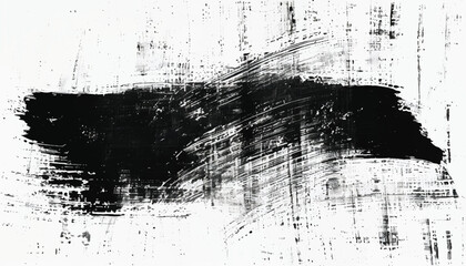 Black ink paint stroke background. Brush paint stroke background. Vector black paint, ink brush stroke, brush or texture. Grunge texture for background. 