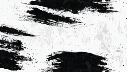 Black ink paint stroke background. Brush paint stroke background. Vector black paint, ink brush stroke, brush or texture. Grunge texture for background. 