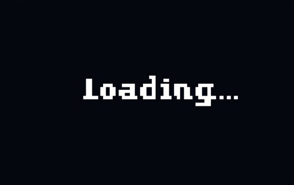 loading screen in pixel art style - Powered by Adobe
