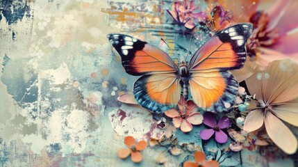 Fototapeta premium Summer scrapbook graphics inspire creative storytelling.