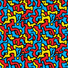 Obraz premium seamless graffiti wall texture