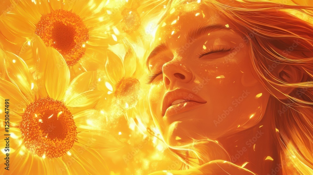 Fototapete sunshine vibes graphics are filled with warmth and happiness.