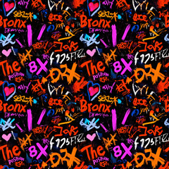 seamless graffiti wall texture