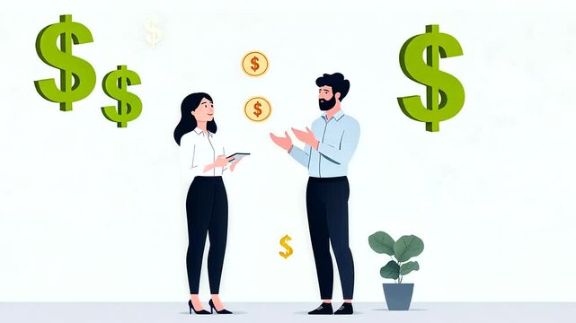 Loan Officer Discussing Interest Rates with Confused Borrower