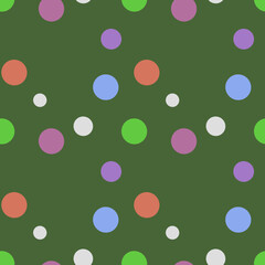 Abstract seamless pattern with circles. Geometry pattern.
