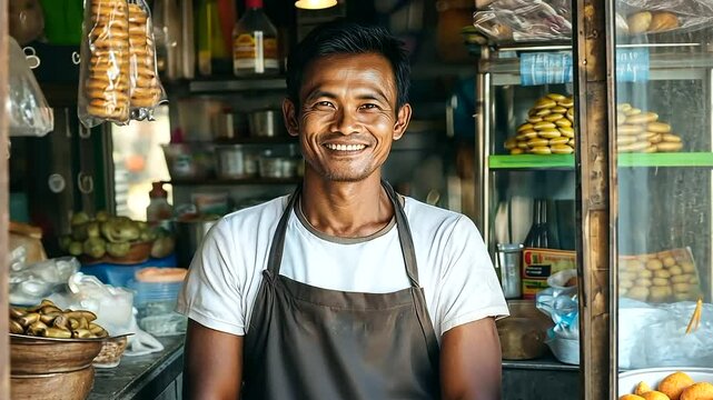 Microloan Recipient Starting Small Business in Developing Country