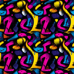 seamless graffiti wall texture