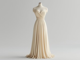 wedding dress on mannequin