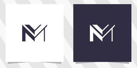 letter m logo design vector