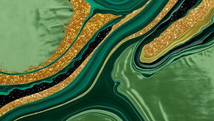 Green color marble texture background