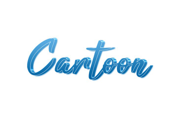 Cartoon 3d text effect