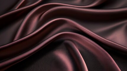 Obraz premium A dark fabric with red light shining background