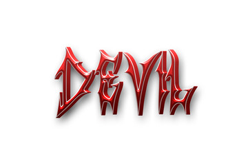 Devil 3d text effect