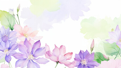 Fototapeta premium illustration of pink flowers background
