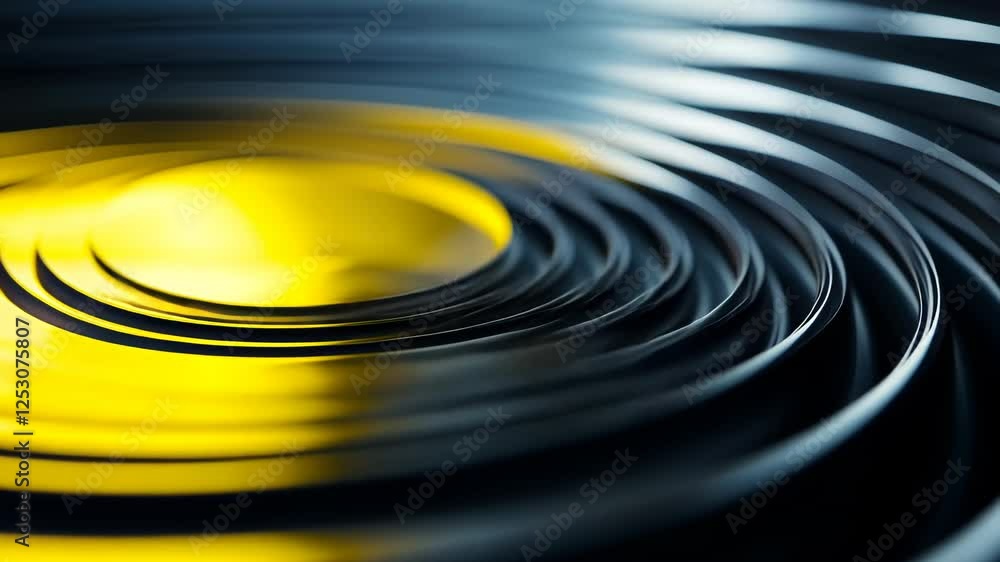 Poster exploring the mesmerizing patterns of spirals and light in a dynamic abstract world at twilight. gen