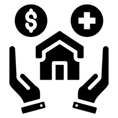 Obraz premium Employee Benefits Glyph Icon