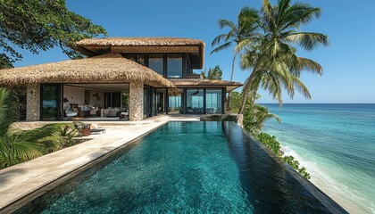 Luxurious Tropical Villa with Infinity Pool and Ocean View