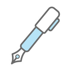 fountain pen icon vector design template