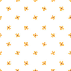 seamless floral pattern with yellow flowers