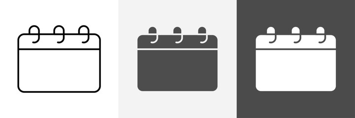 Calendar icon set vector art