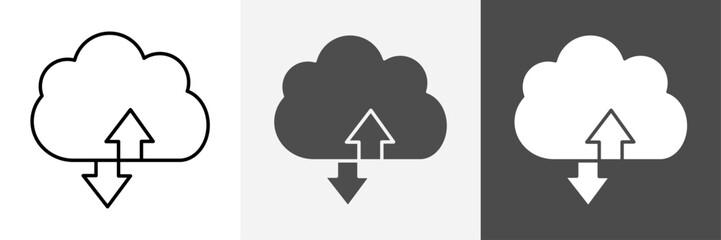 Cloud Computing icon set vector art